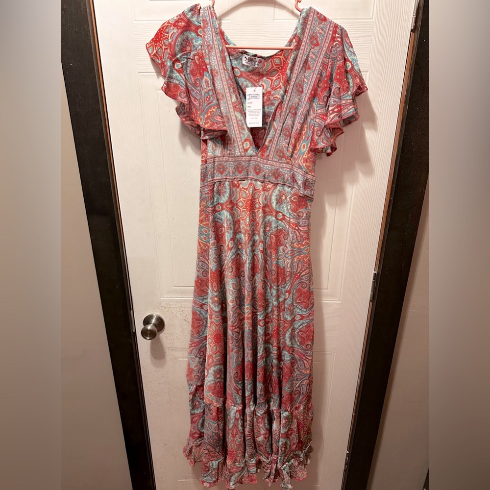 Boho paisley maxi dress. NWT.